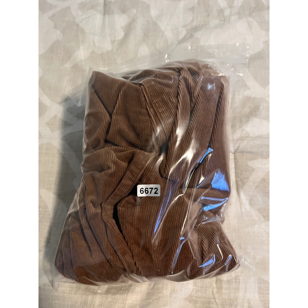 Faherty "stretch cord" Brown Organic Cotton Wide Leg Corduroy Pants Size 32 - Picture 12 of 12